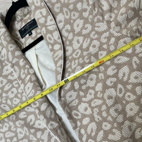 Anthropologie Helene Berman London JACQUARD LEOPARD Large L - Picture 7 of 9